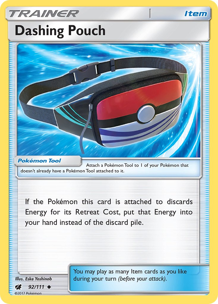 Dashing Pouch Pokémon card