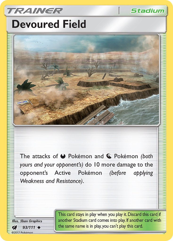 Devoured Field Pokémon card