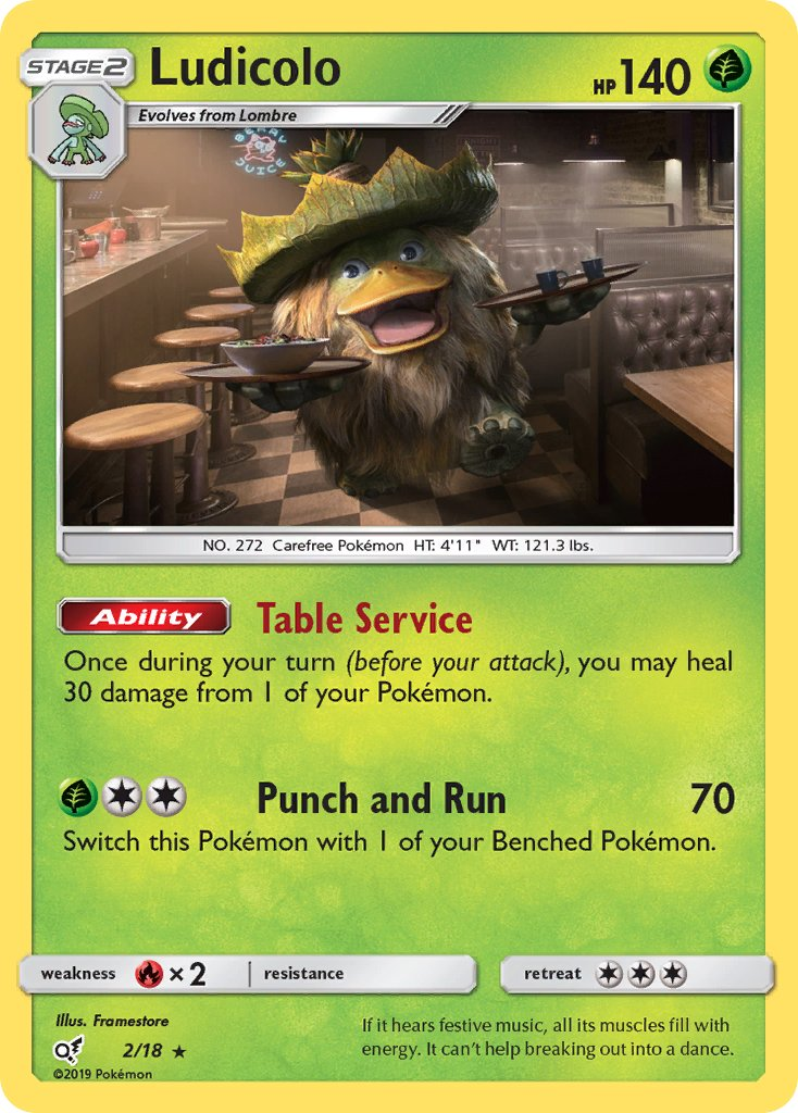 Ludicolo Pokémon card