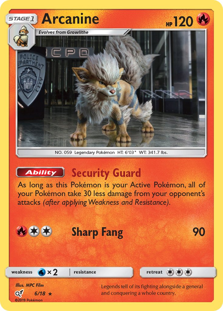 Arcanine Pokémon card