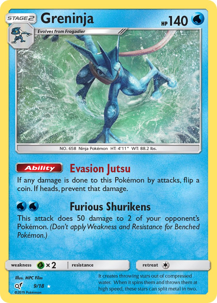 Greninja Pokémon card