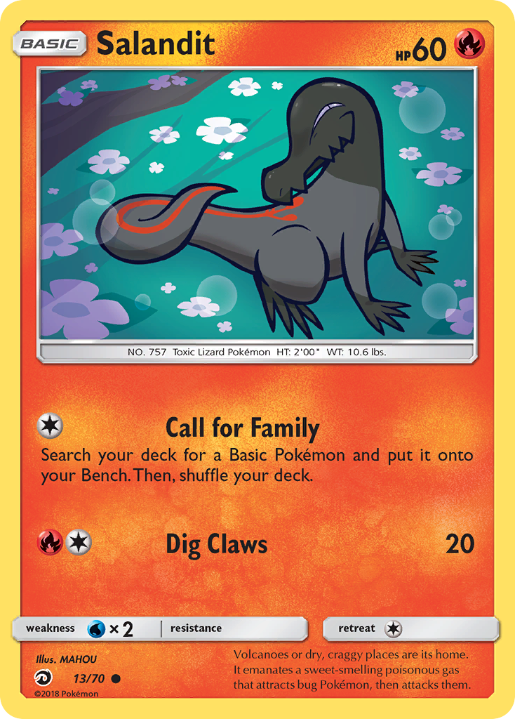 Salandit Pokémon card