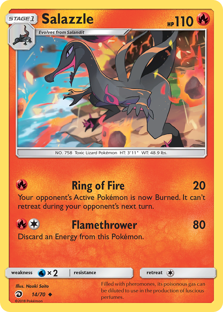 Salazzle Pokémon card