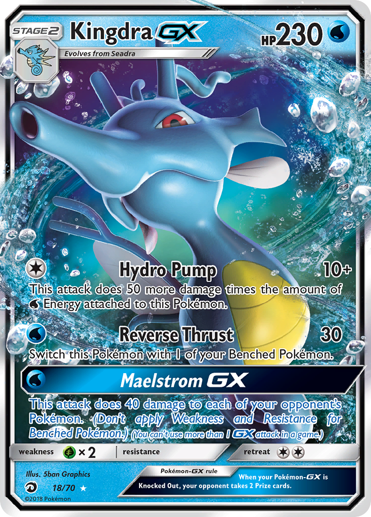 Kingdra GX Pokémon card