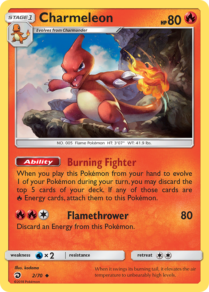 Charmeleon Pokémon card