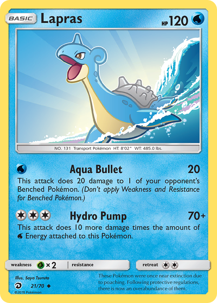 Lapras Pokémon card