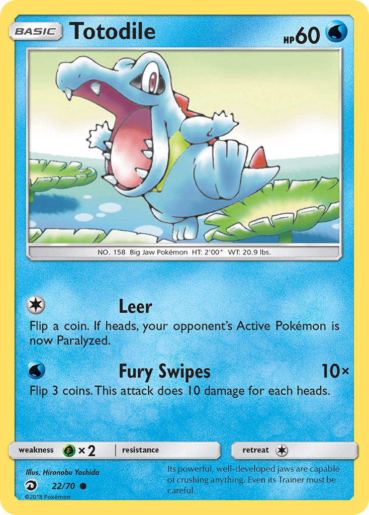 Totodile Pokémon card