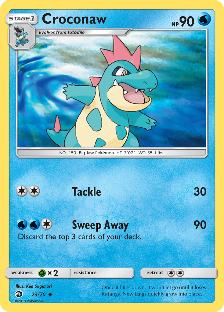Croconaw Pokémon card