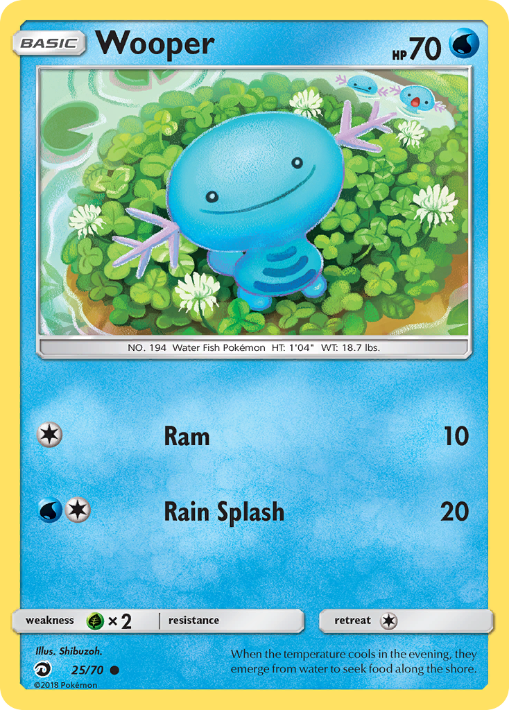 Wooper Pokémon card