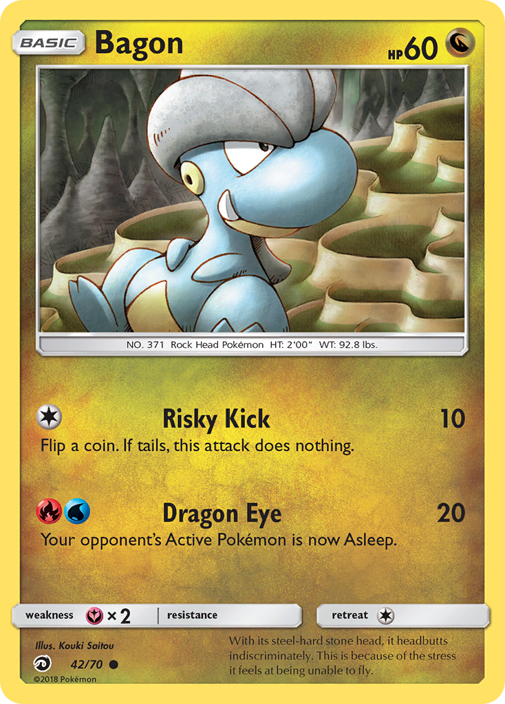 Bagon Pokémon card