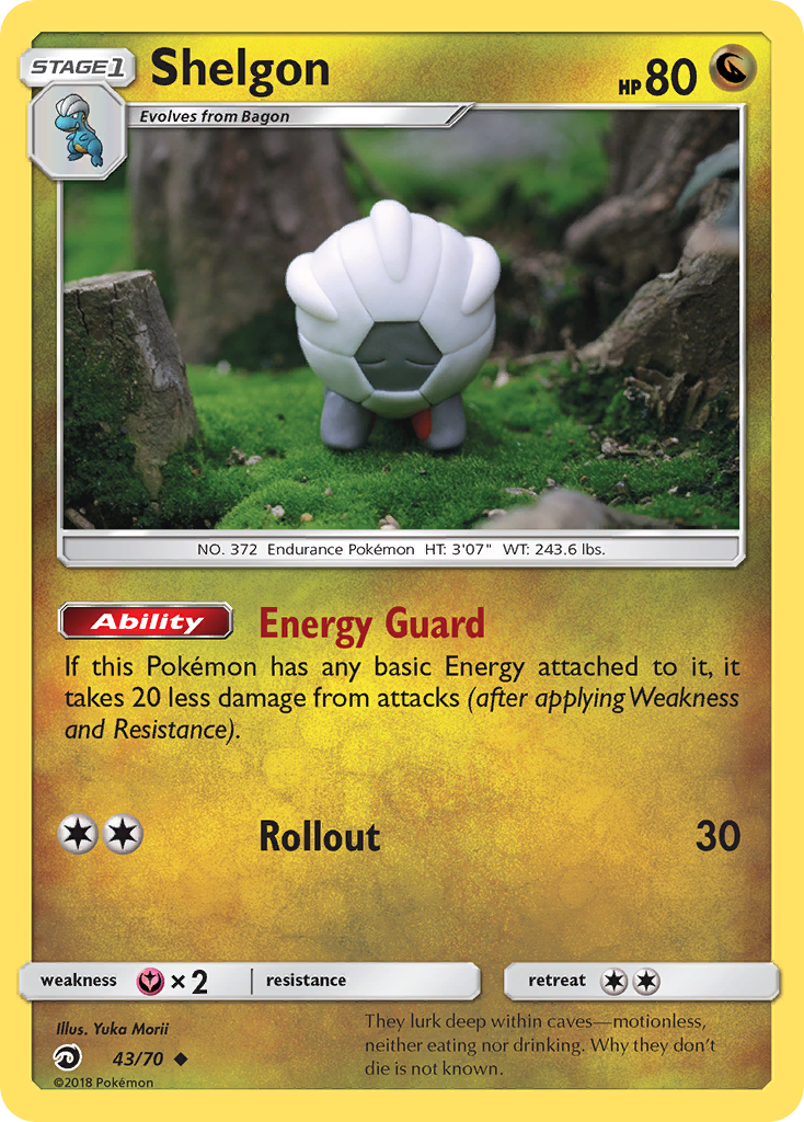 Shelgon Pokémon card