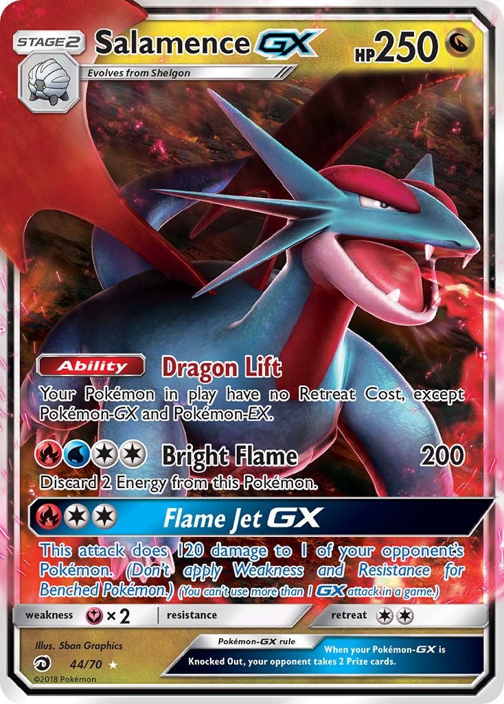 Salamence GX Pokémon card