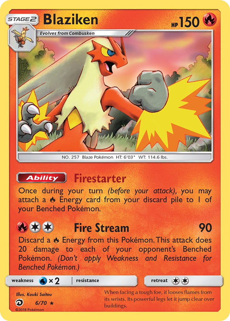 Blaziken Pokémon card