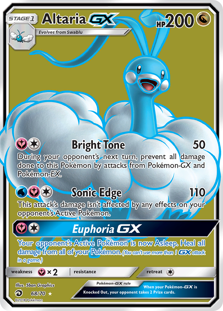 Altaria GX Pokémon card