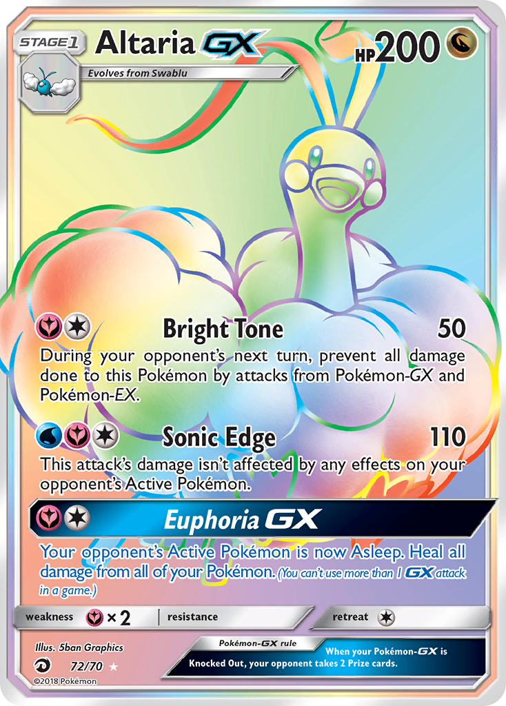 Altaria GX Pokémon card