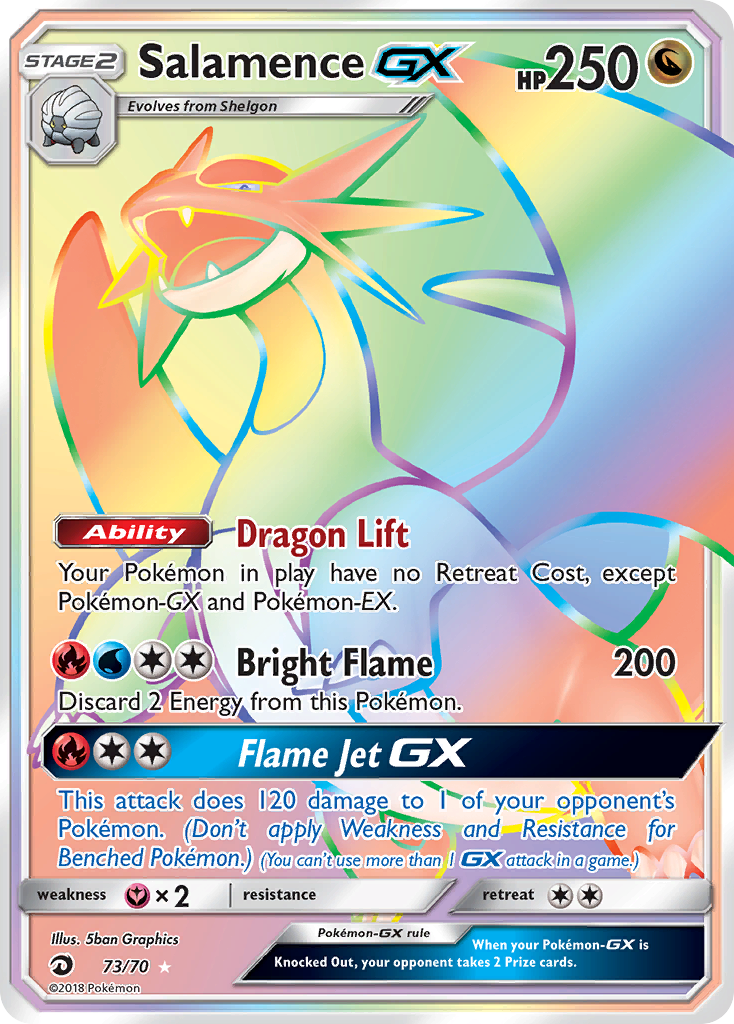 Salamence GX Pokémon card