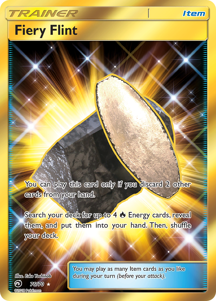 Fiery Flint Pokémon card