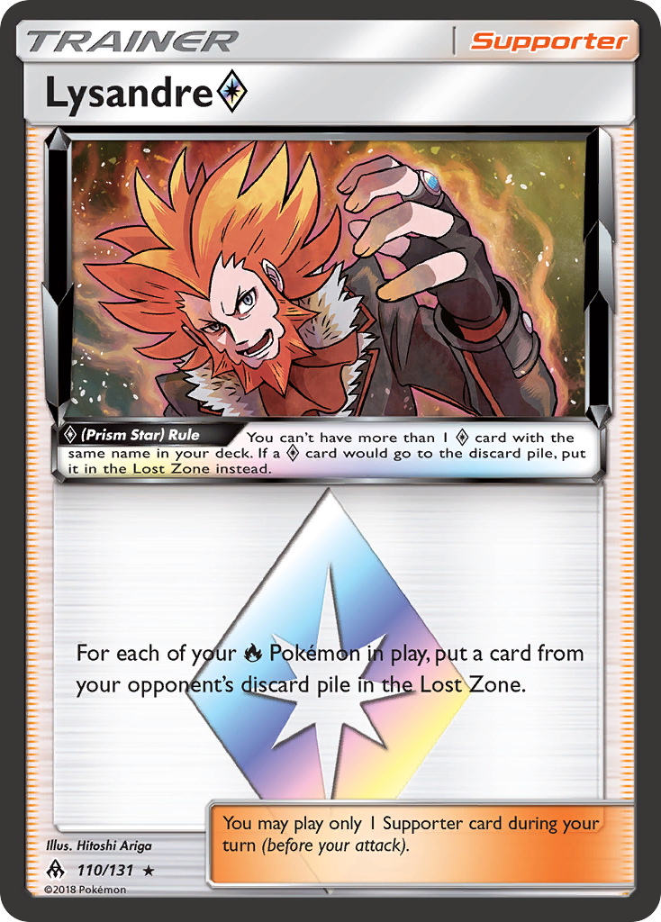 Lysandre Prism Star Pokémon card