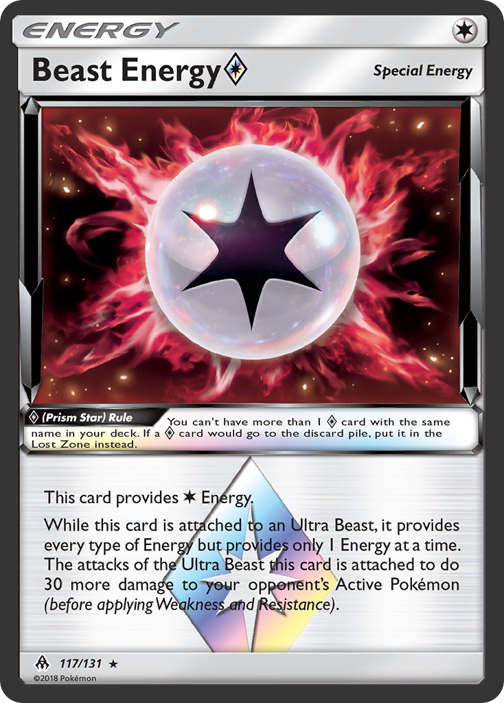 Beast Energy Prism Star Pokémon card