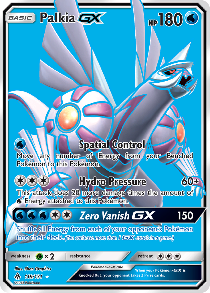 Palkia GX Pokémon card