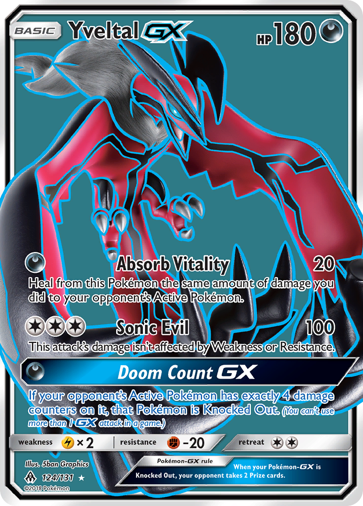 Yveltal GX Pokémon card