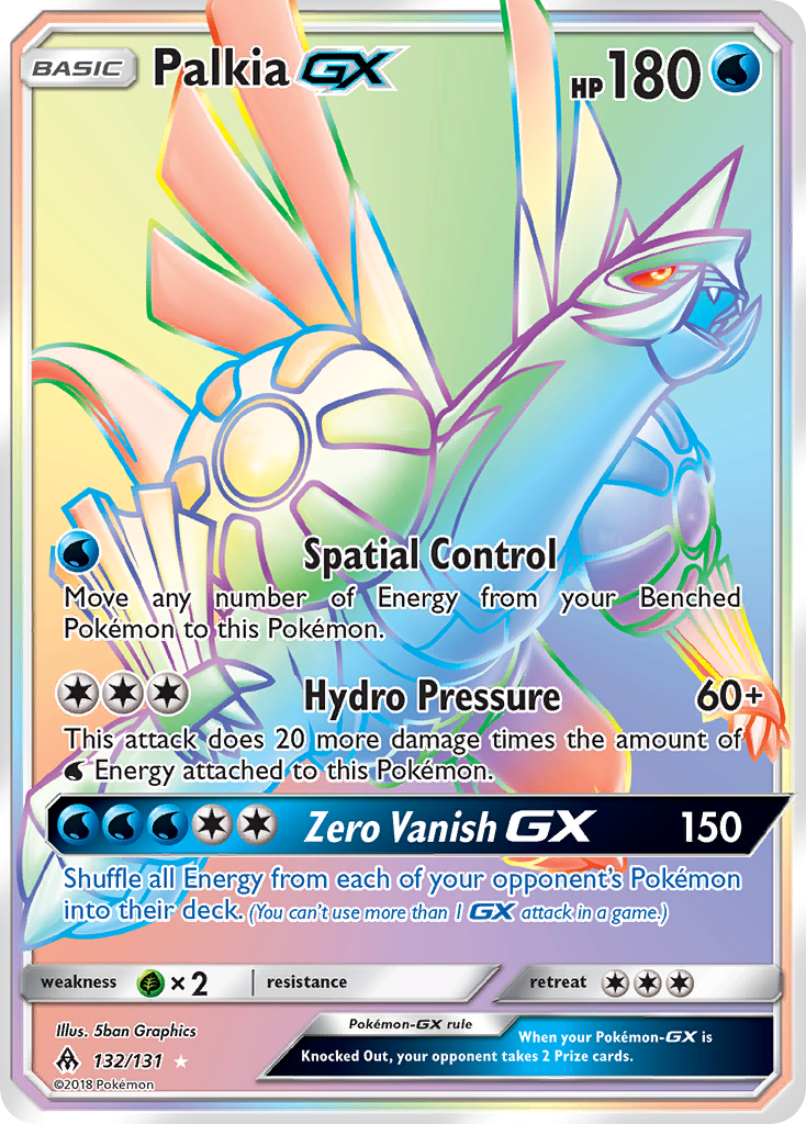 Palkia GX Pokémon card