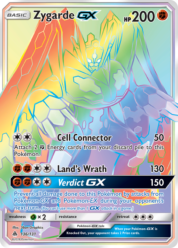 Zygarde GX Pokémon card