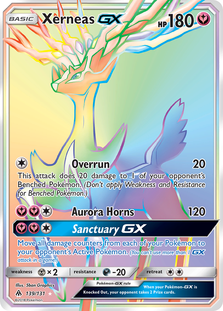 Xerneas GX Pokémon card