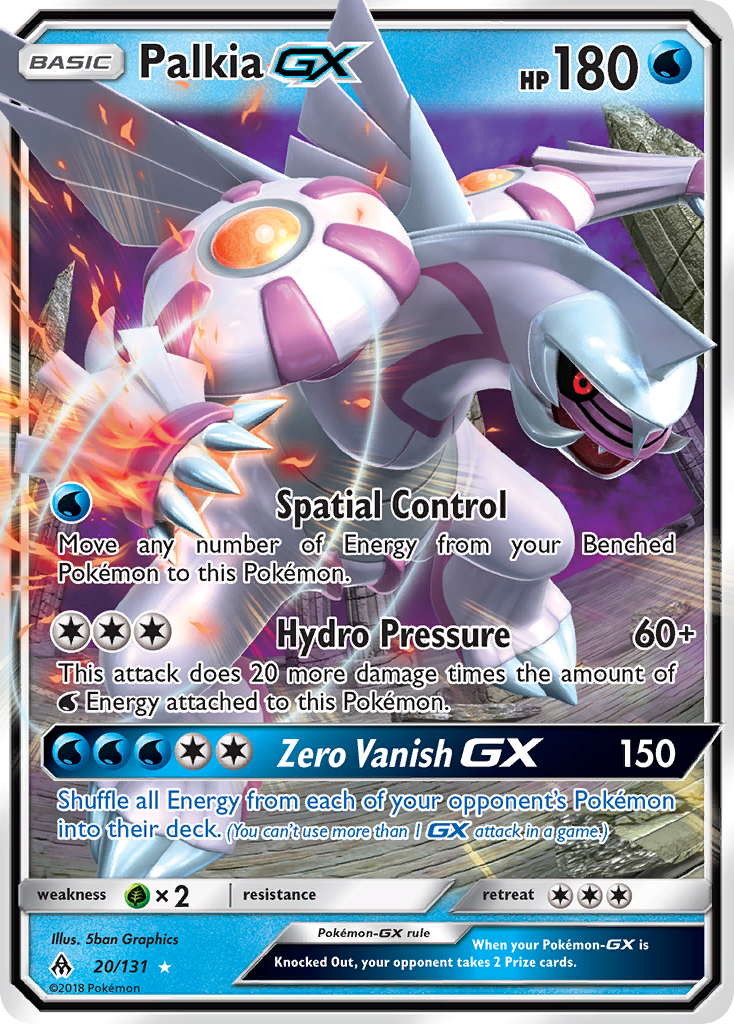 Palkia GX Pokémon card