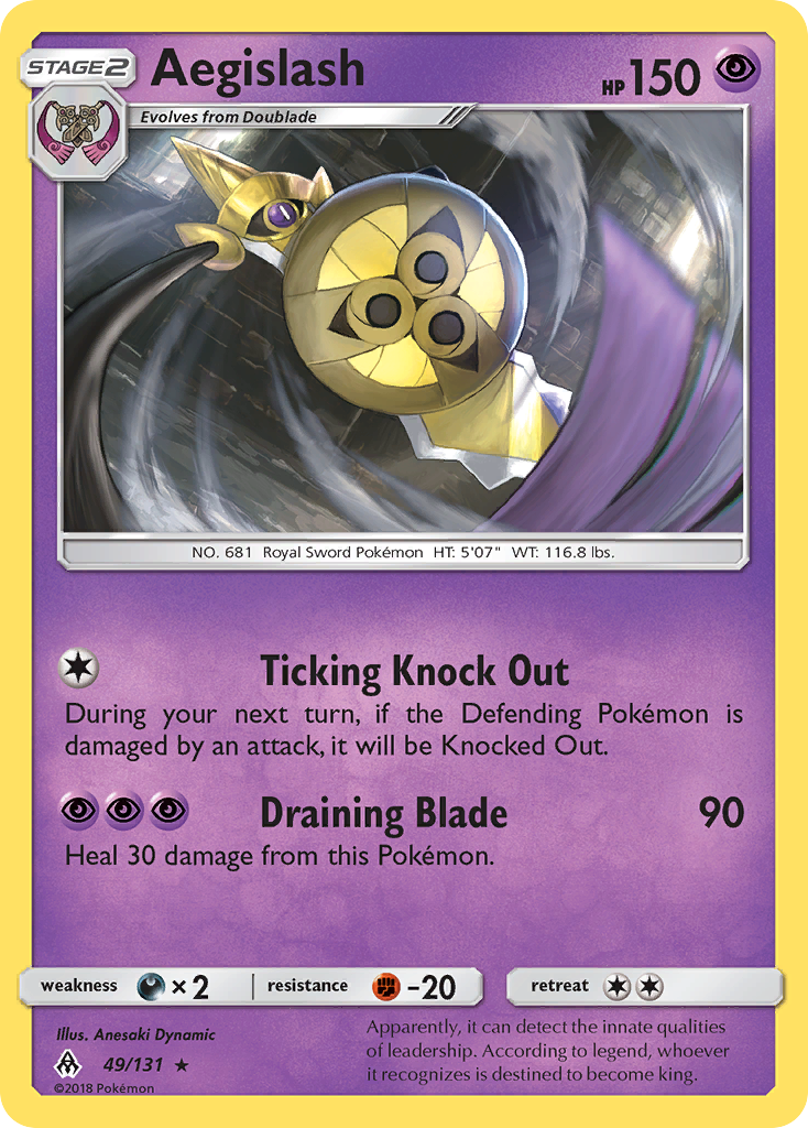 Aegislash Pokémon card