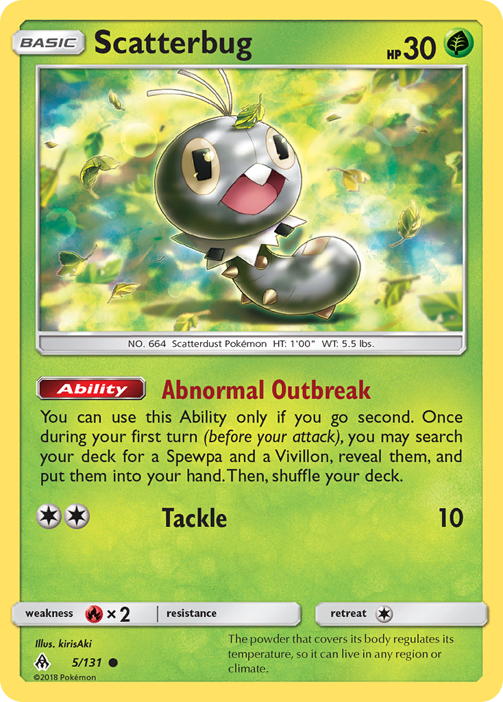 Scatterbug Pokémon card