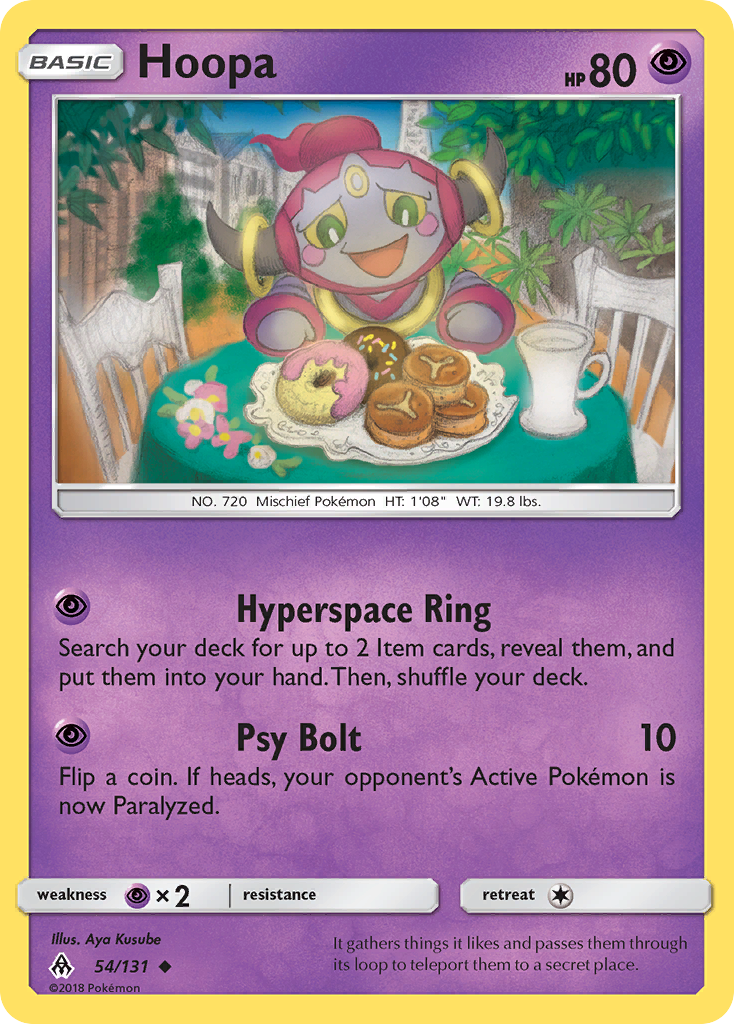 Hoopa Pokémon card