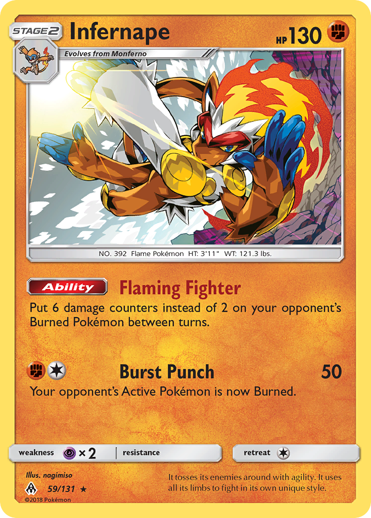 Infernape Pokémon card