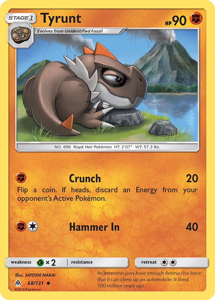Tyrunt Pokémon card