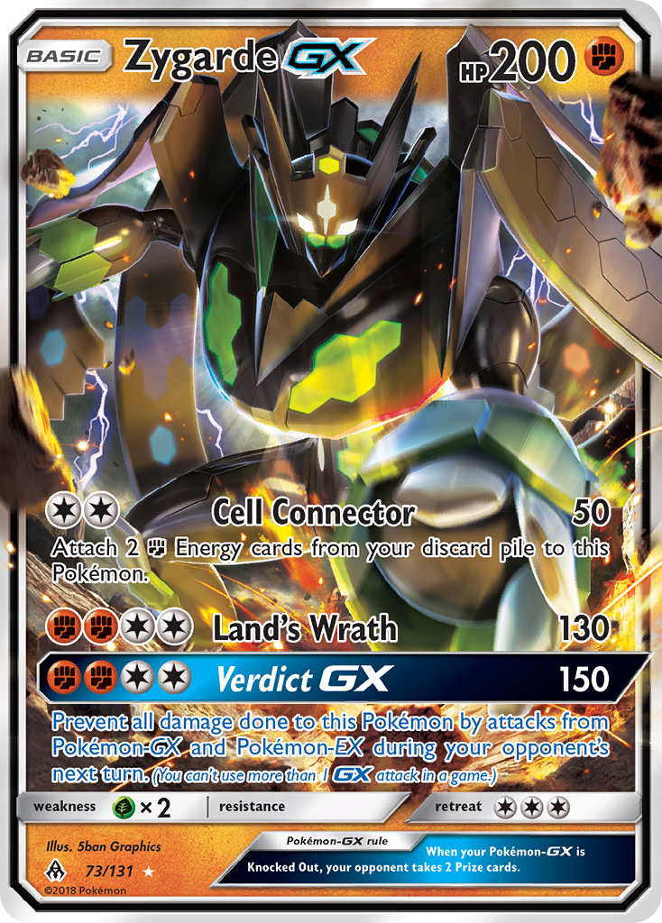 Zygarde GX Pokémon card