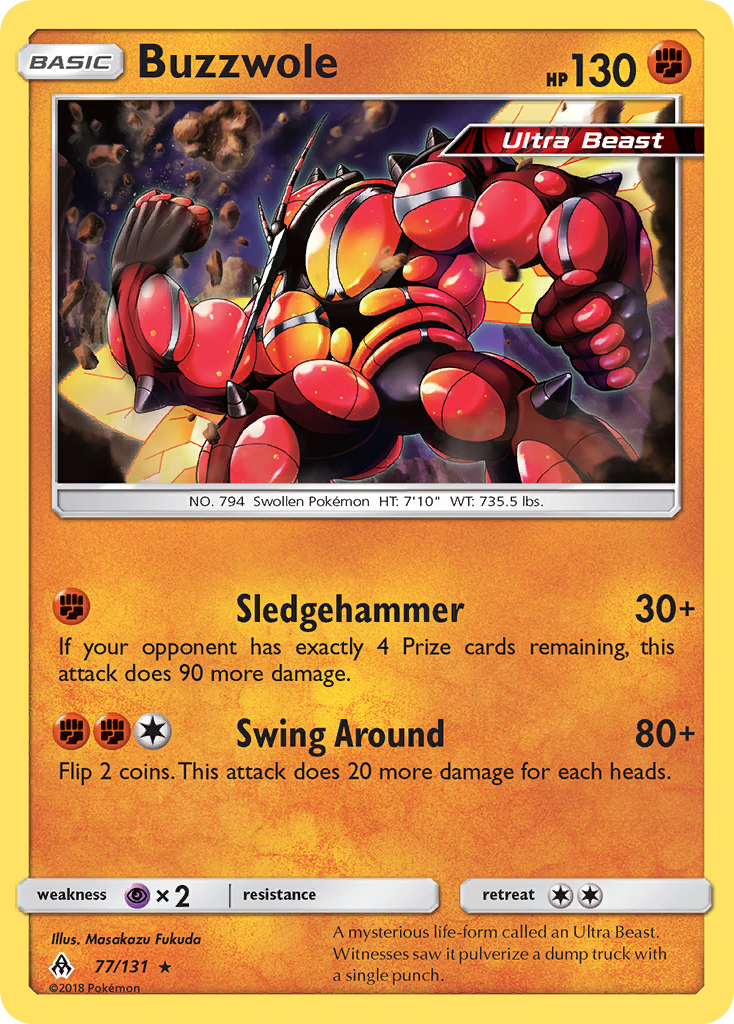 Buzzwole Pokémon card