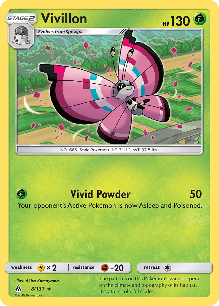Vivillon Pokémon card