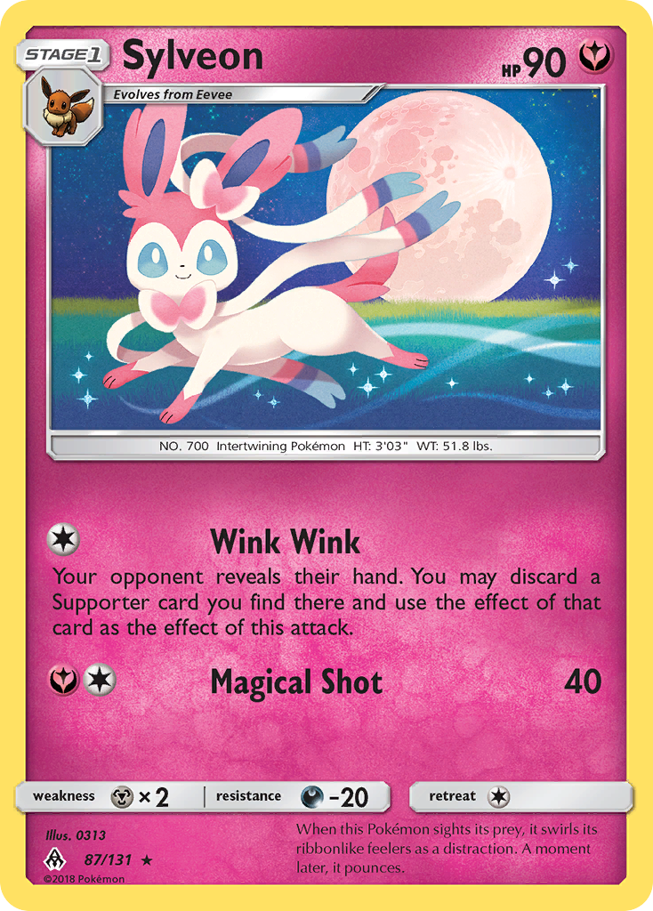 Sylveon Pokémon card