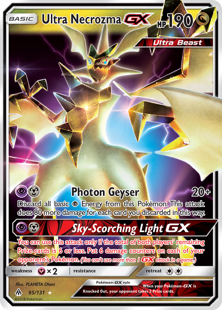 Ultra Necrozma GX Pokémon card