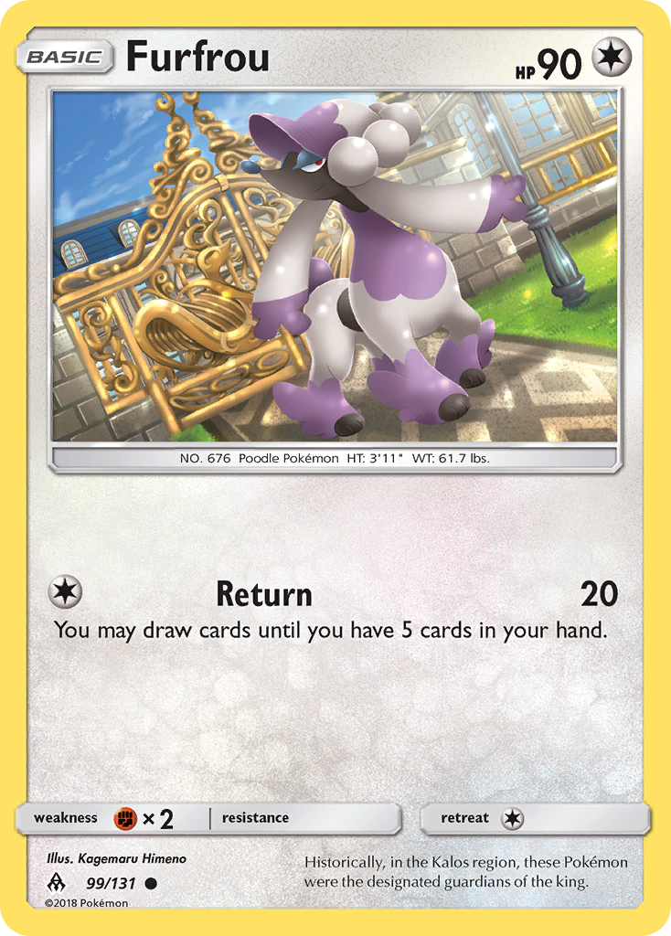 Furfrou Pokémon card