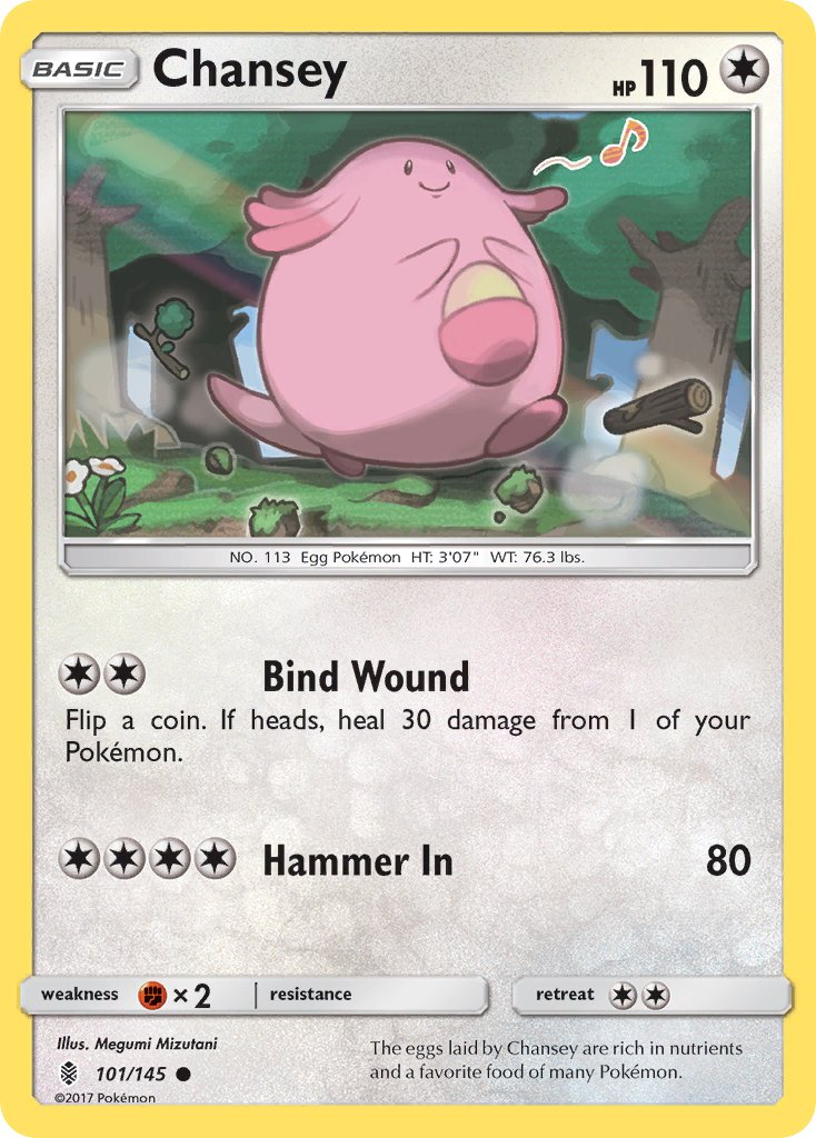 Chansey Pokémon card