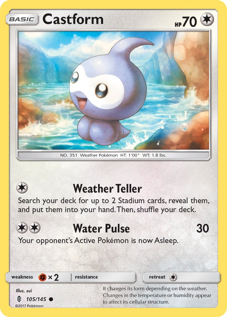 Castform Pokémon card