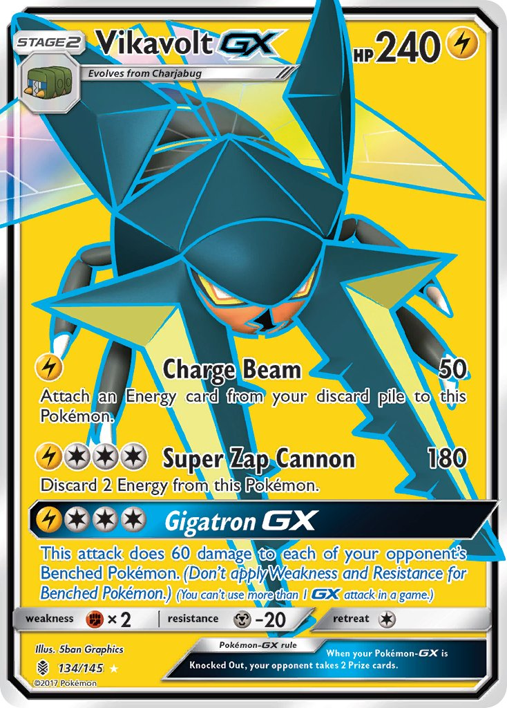 Vikavolt GX Pokémon card