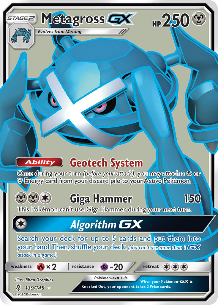 Metagross GX Pokémon card