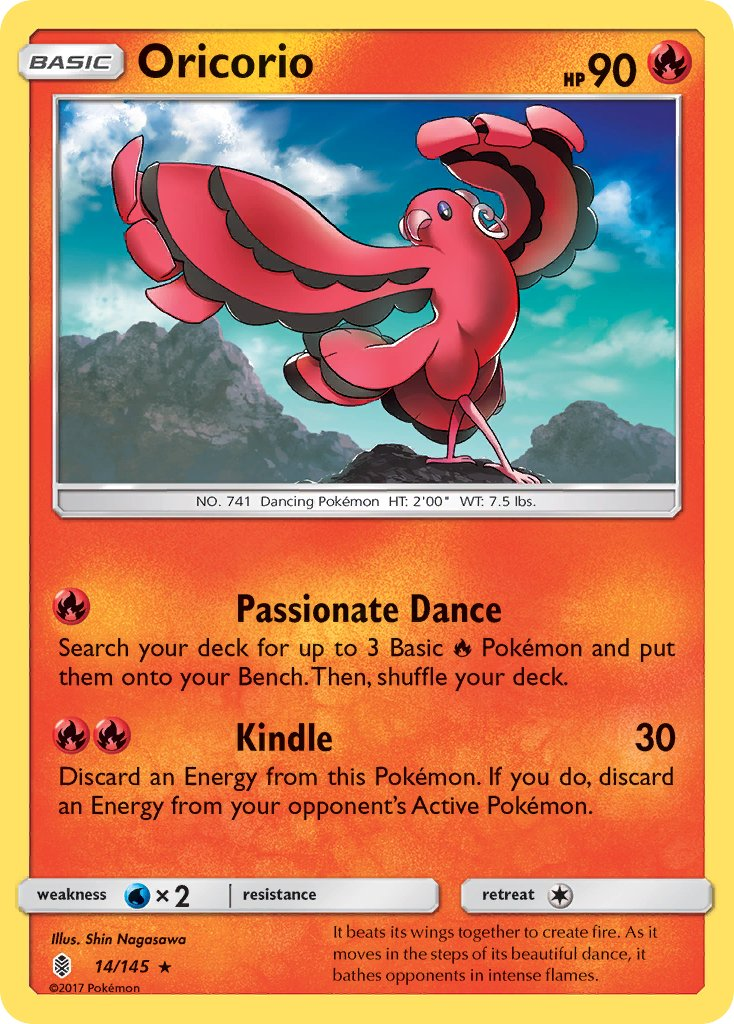 Oricorio Pokémon card