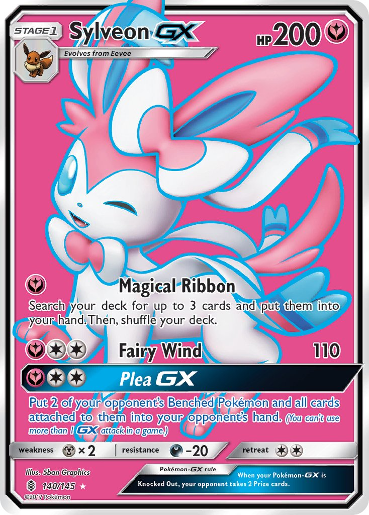 Sylveon GX Pokémon card