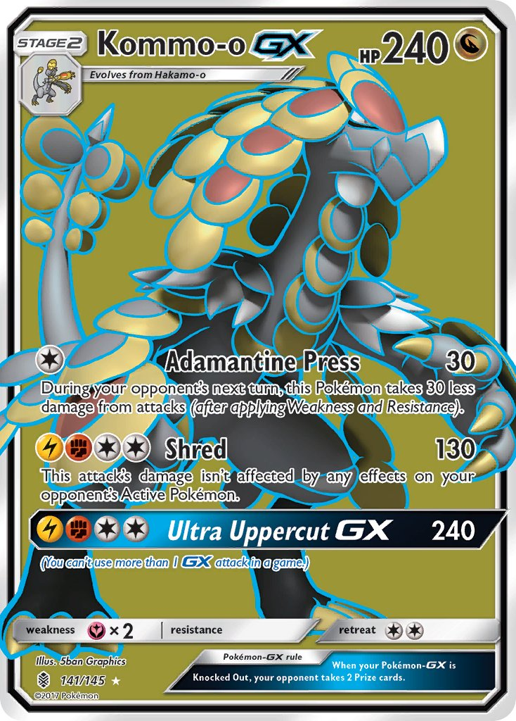 Kommo-o GX Pokémon card
