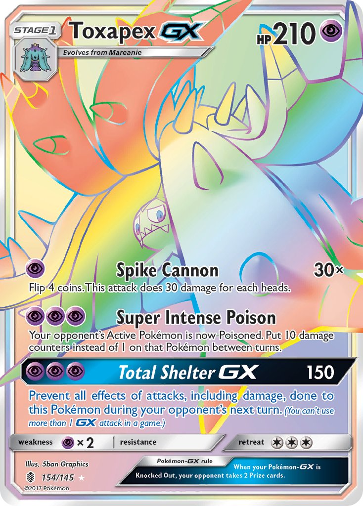 Toxapex GX Pokémon card