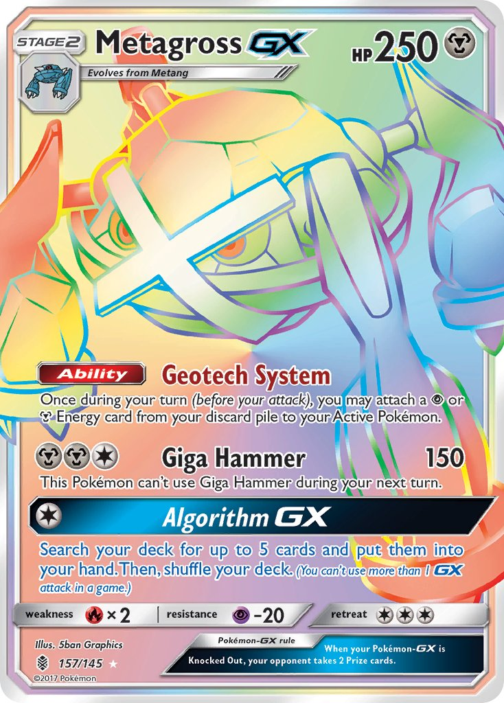 Metagross GX Pokémon card