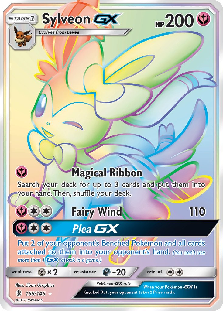 Sylveon GX Pokémon card